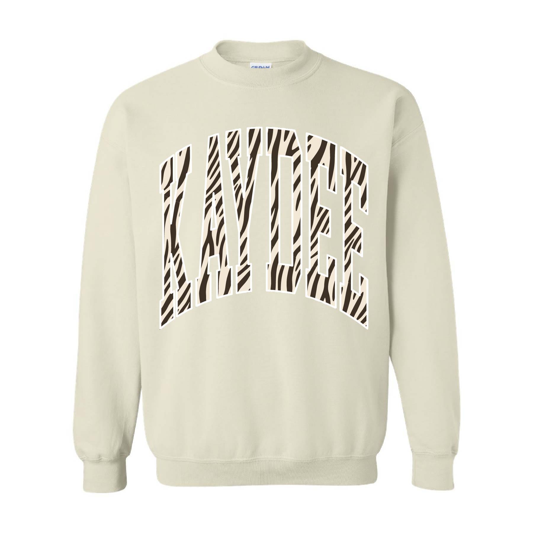 Ali & Ariel Zebra Crewneck Kappa Delta / Medium