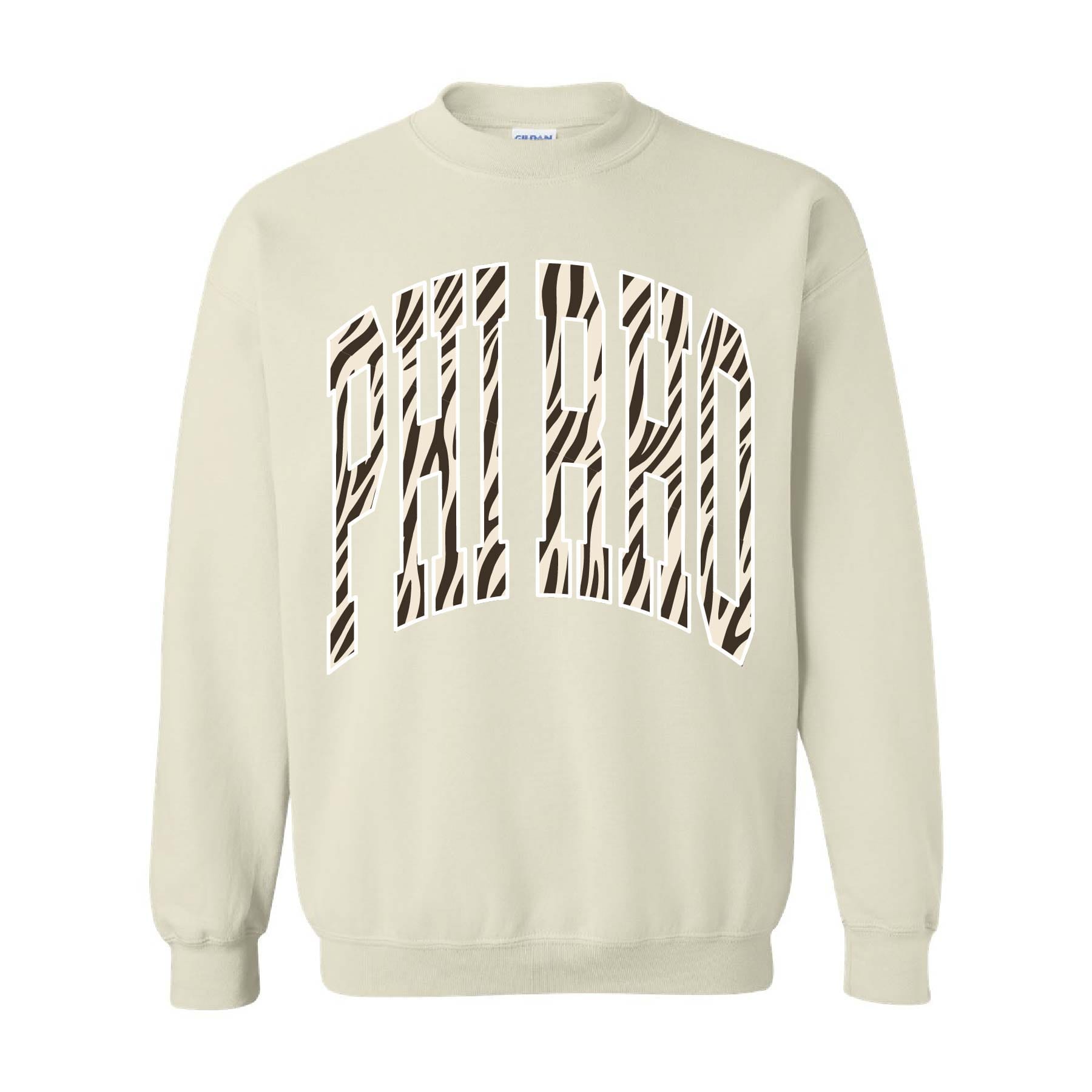 Ali & Ariel Zebra Crewneck Phi Sigma Rho / Medium