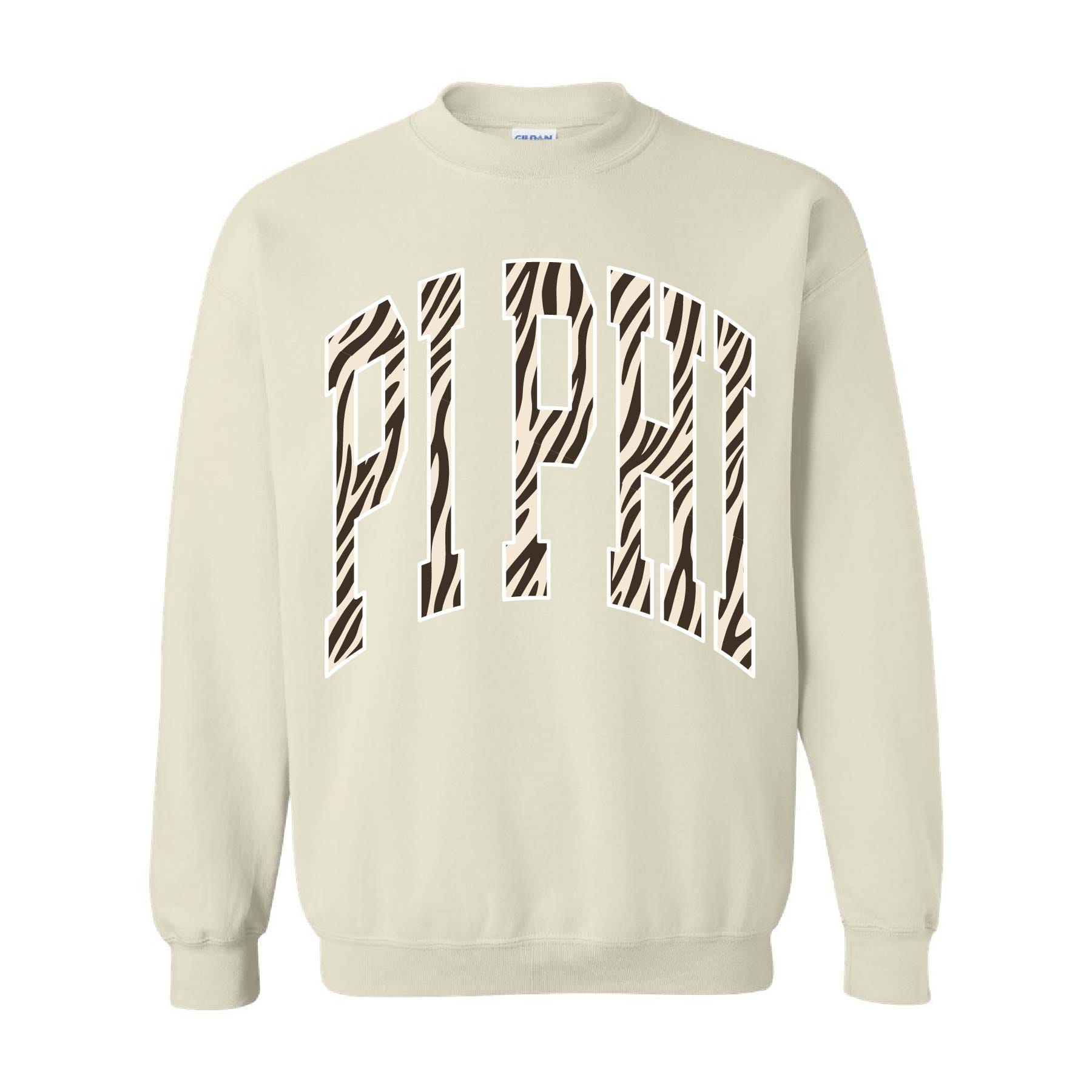 Ali & Ariel Zebra Crewneck Pi Beta Phi / Medium