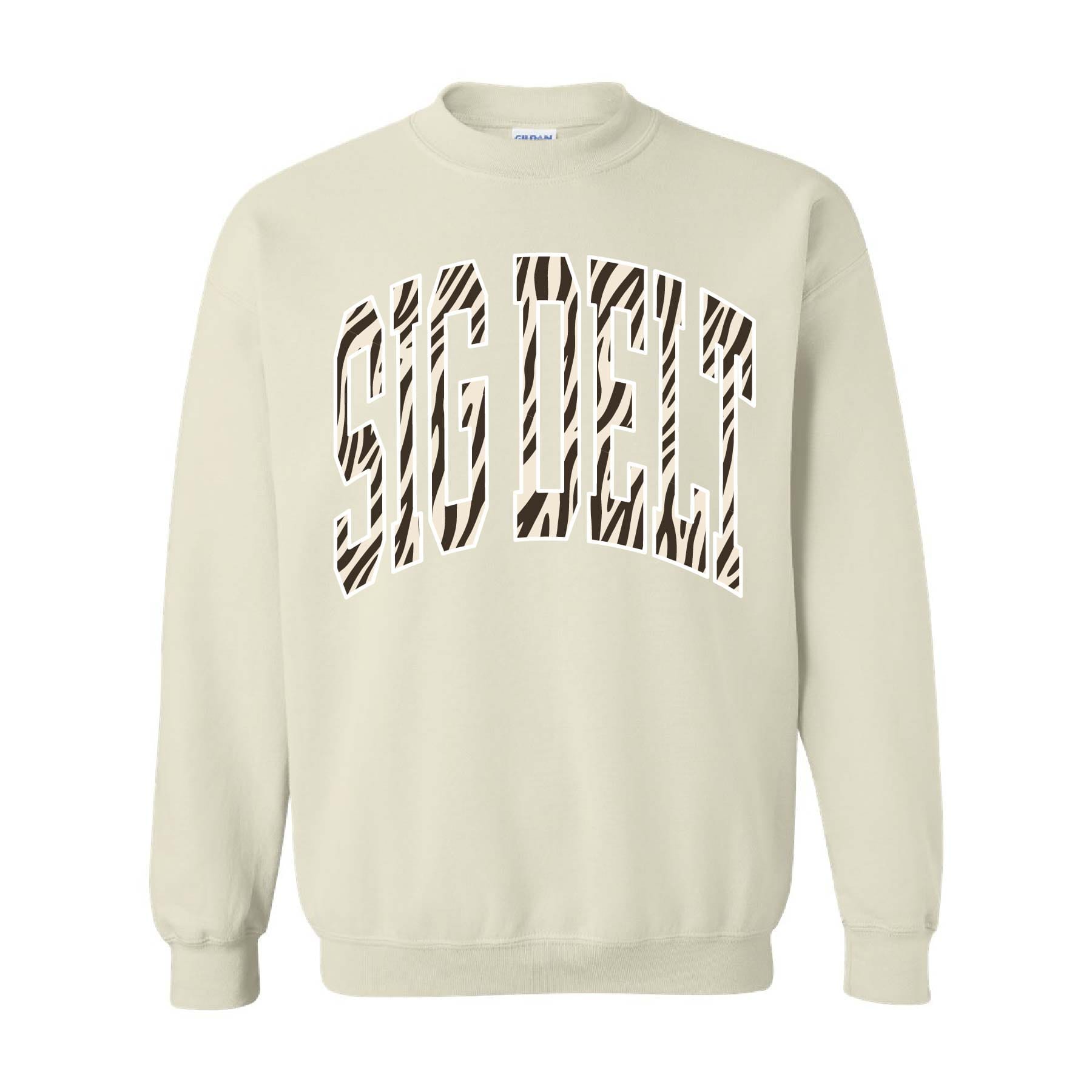 Ali & Ariel Zebra Crewneck Sigma Delta Tau / Medium