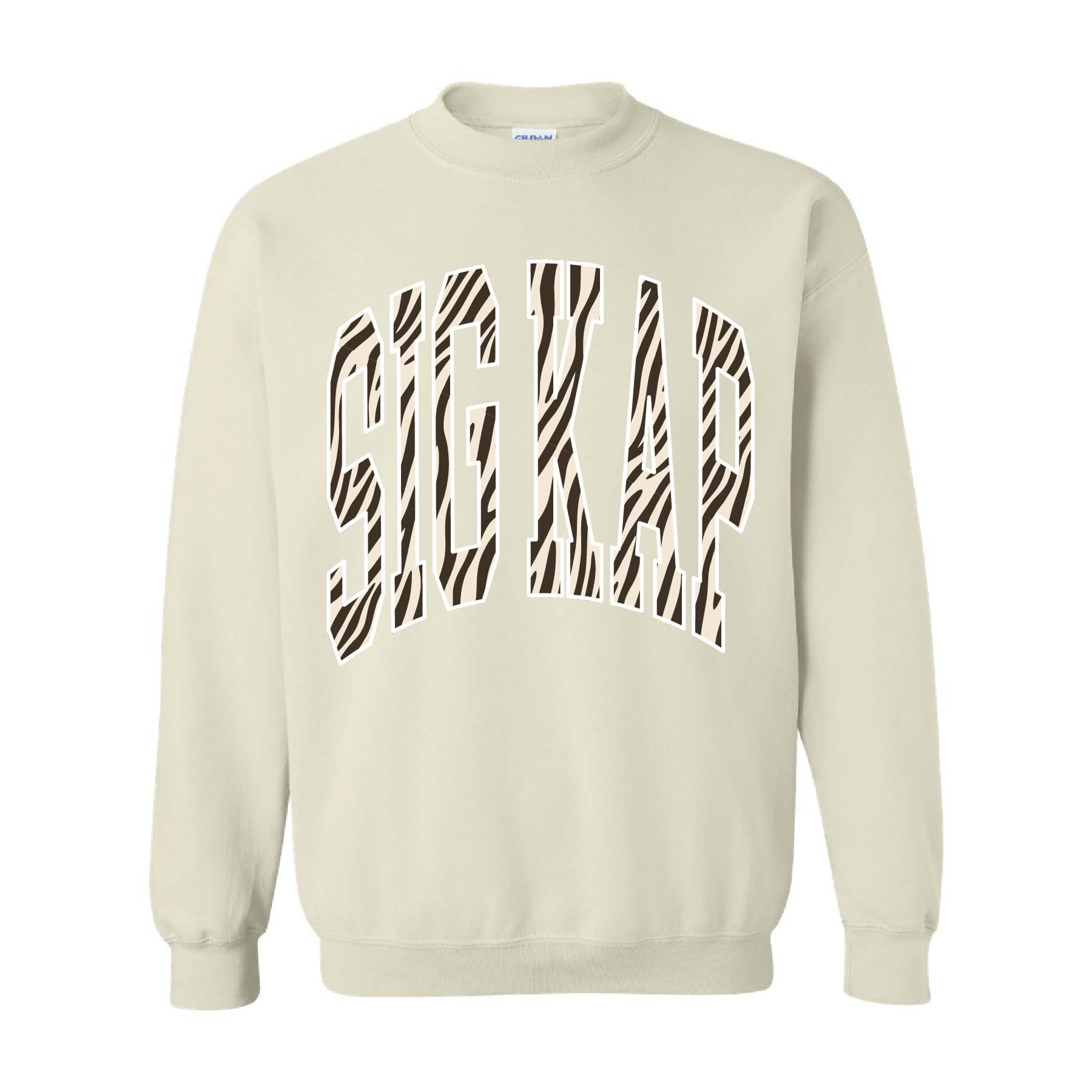 Ali & Ariel Zebra Crewneck Sigma Kappa / Medium