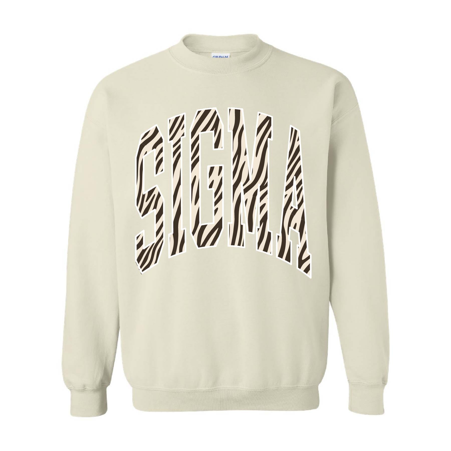 Ali & Ariel Zebra Crewneck Sigma Sigma Sigma / Medium