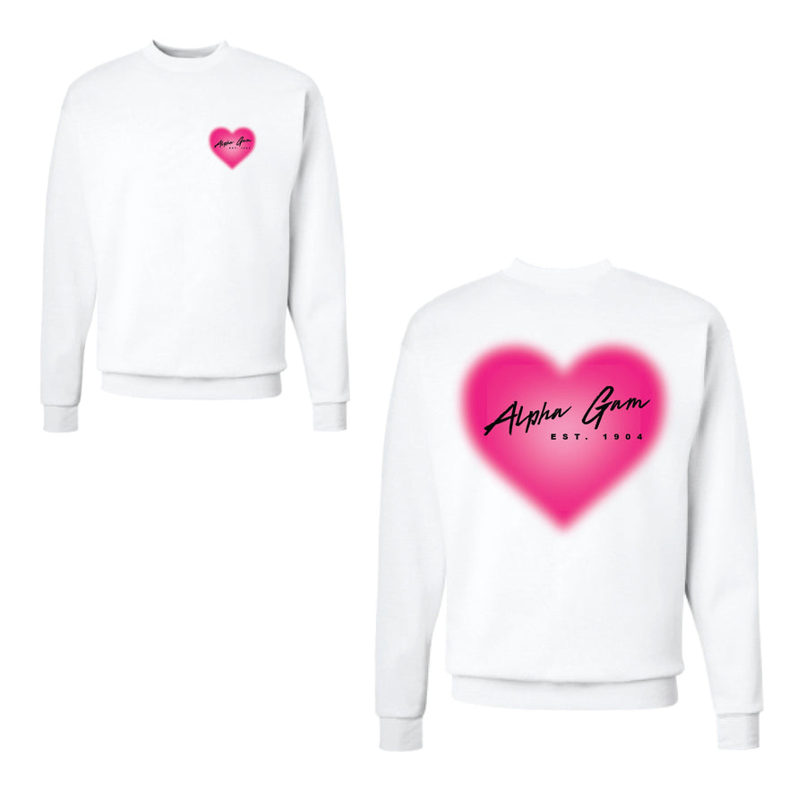 Ali & Ariel Pink Heart Fleece (sororities A-D)