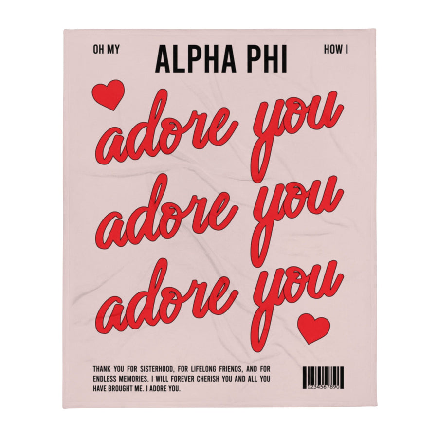 Ali & Ariel Adore You Blanket <br> (available for all organizations!)