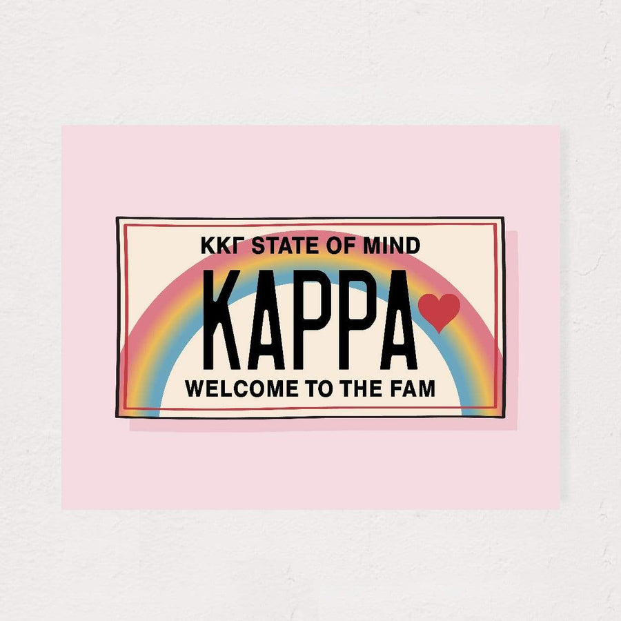 Ali & Ariel Aloha State Of Mind Pink Art Print Kappa Kappa Gamma / No Frame