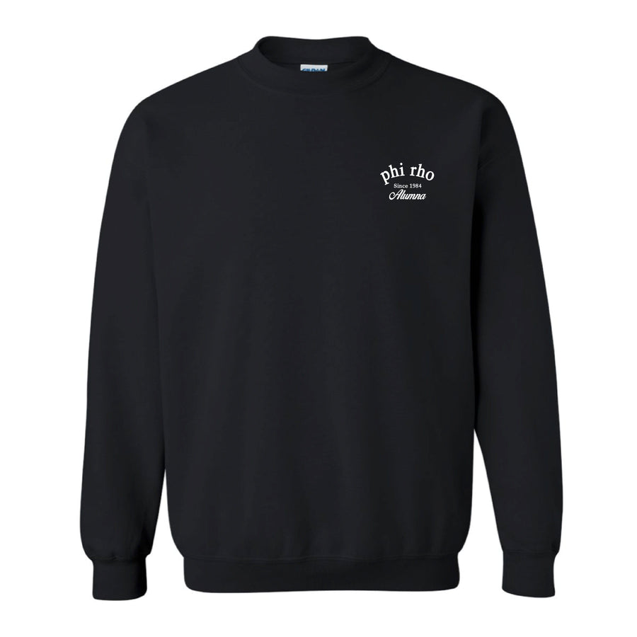 Ali & Ariel Alumna Black Embroidered Fleece <br> (sororities G-Z) Phi Sigma Rho / Small