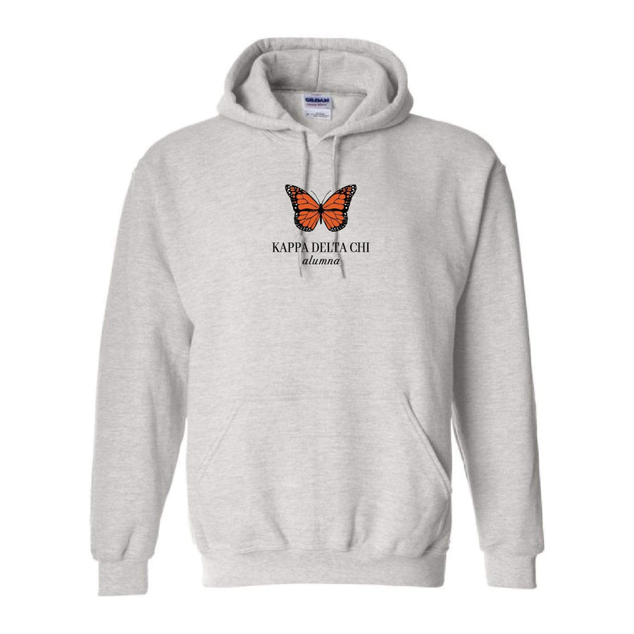 Ali & Ariel Alumna Embroidered Butterfly Hoodie <br> (sororities G-Z) Kappa Delta Chi / Small