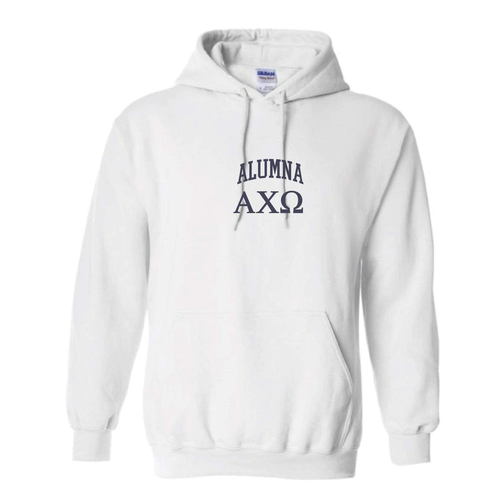 Alumna Embroidered Collegiate Hoodie <br> (sororities A-D)