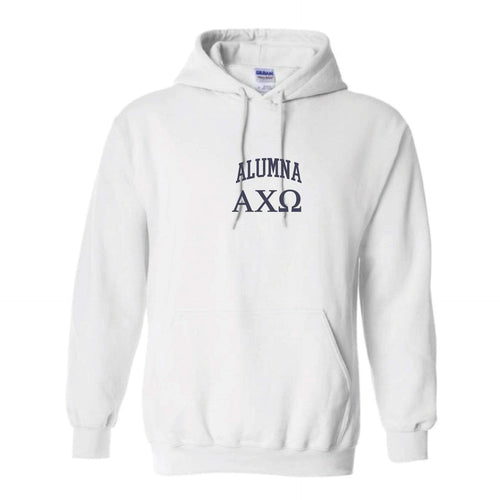 Alumna Embroidered Collegiate Hoodie <br> (sororities A-D)