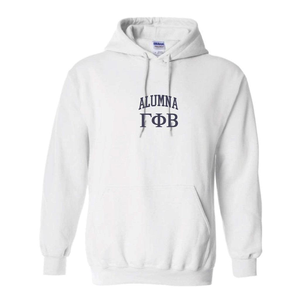 Alumna Embroidered Collegiate Hoodie <br> (sororities G-Z)