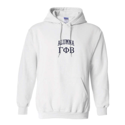 Alumna Embroidered Collegiate Hoodie <br> (sororities G-Z)