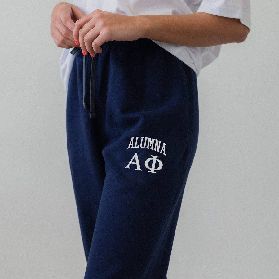 Alumna Embroidered Collegiate Joggers <br> (sororities A-D)