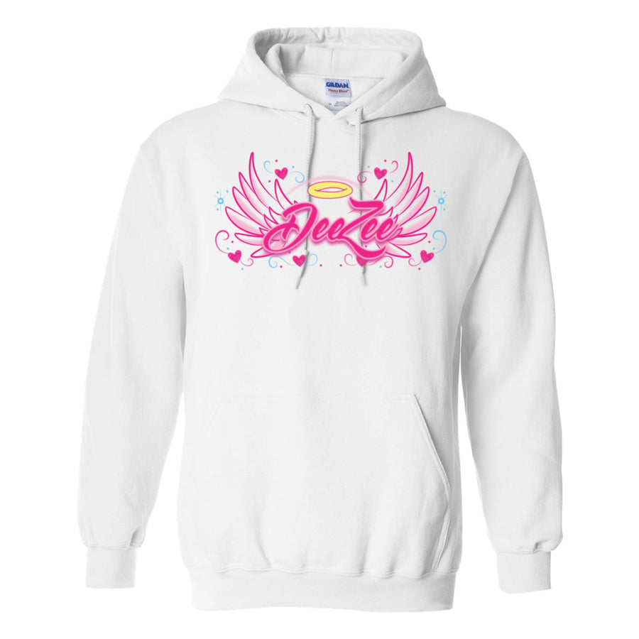 Ali & Ariel Angel Airbrush Hoodie (sororities A-D)
