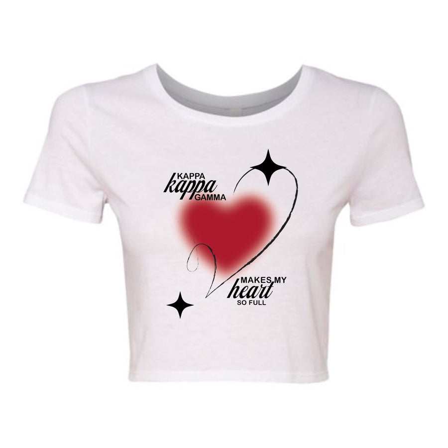 Ali & Ariel Aura Heart Cropped Tee (available for some orgs)