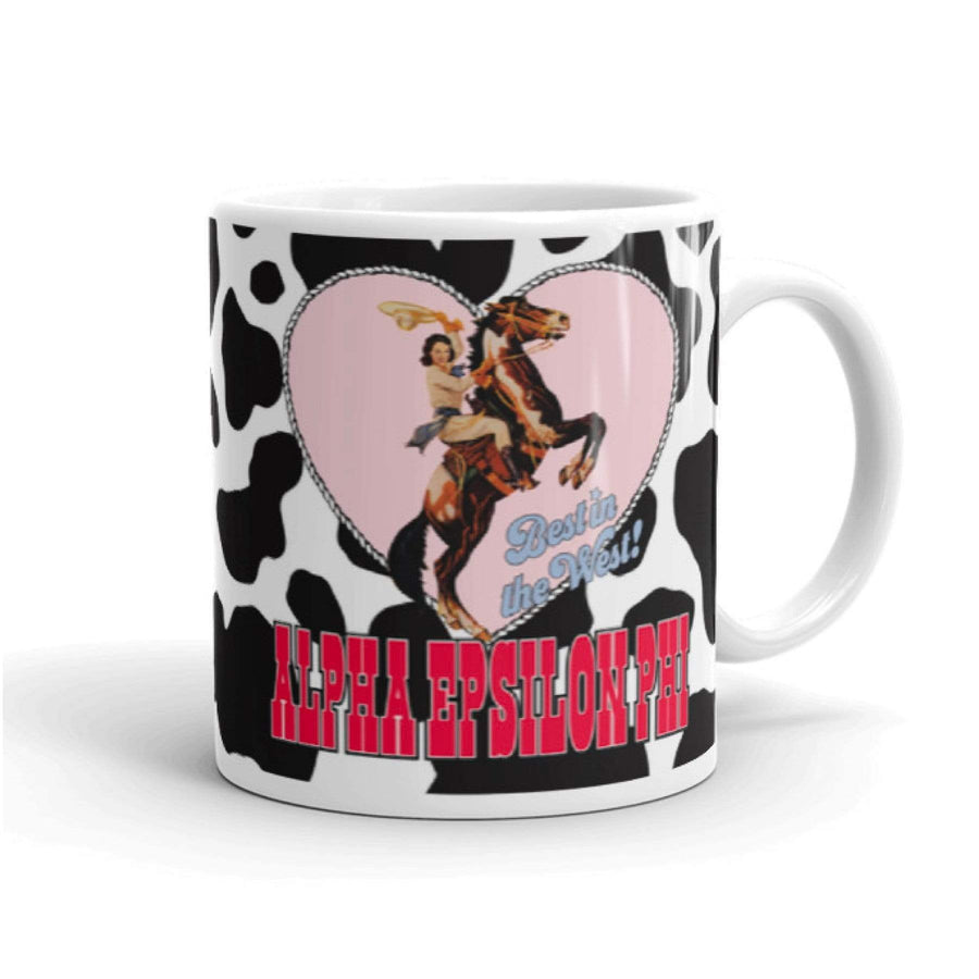 Ali & Ariel Best In The West Mug (available for all organizations!) Alpha Epsilon Phi / 11 oz