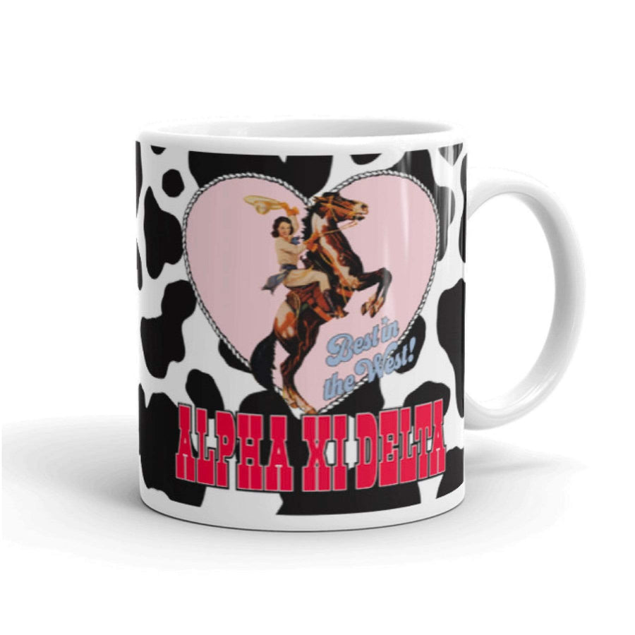 Ali & Ariel Best In The West Mug (available for all organizations!) Alpha Xi Delta / 11 oz