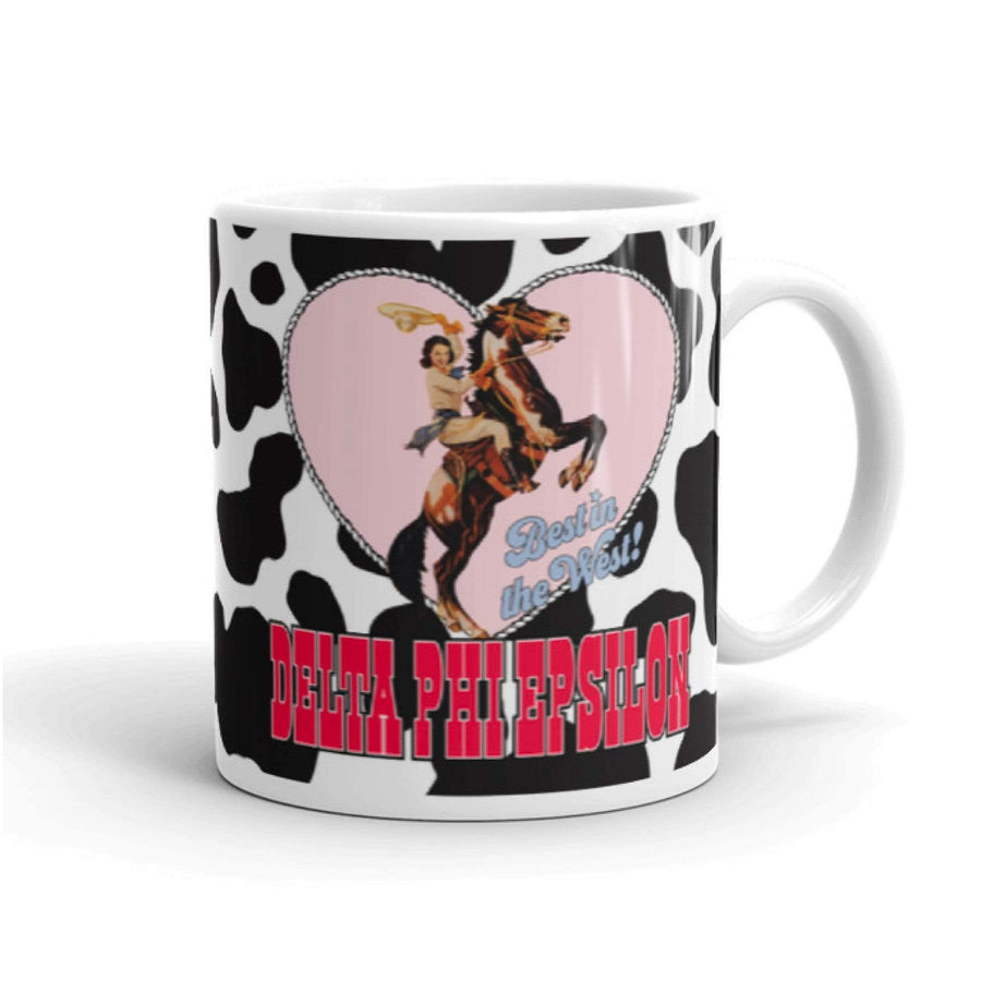 Ali & Ariel Best In The West Mug (available for all organizations!) Delta Phi Epsilon / 11 oz