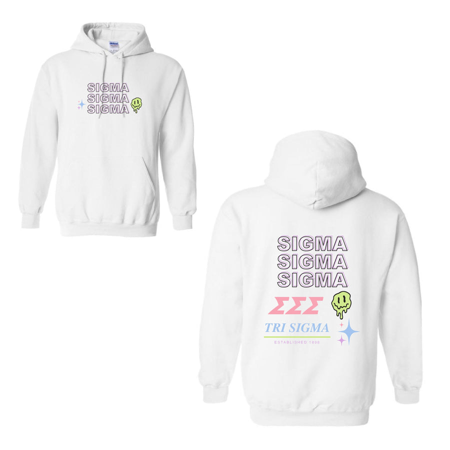 Ali & Ariel Brooke Hoodie <br> (sororities G-Z) Sigma Sigma Sigma / Small