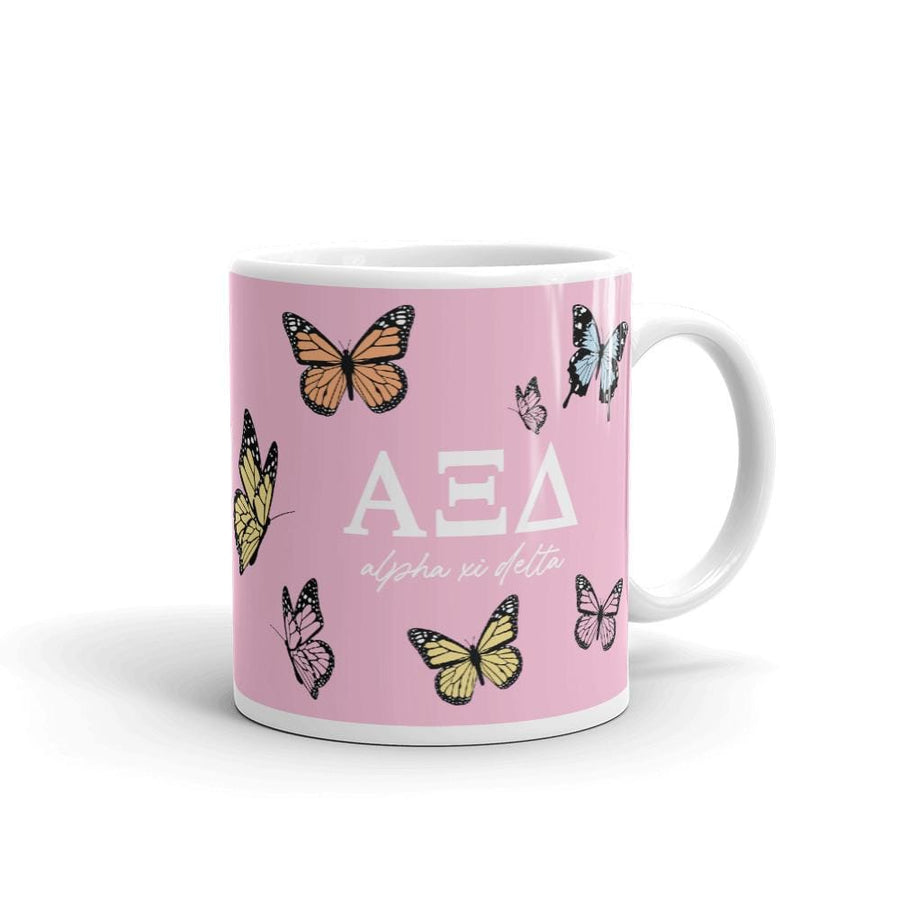 Ali & Ariel Butterfly Mug (available for multiple organizations!) Alpha Xi Delta / 11 oz