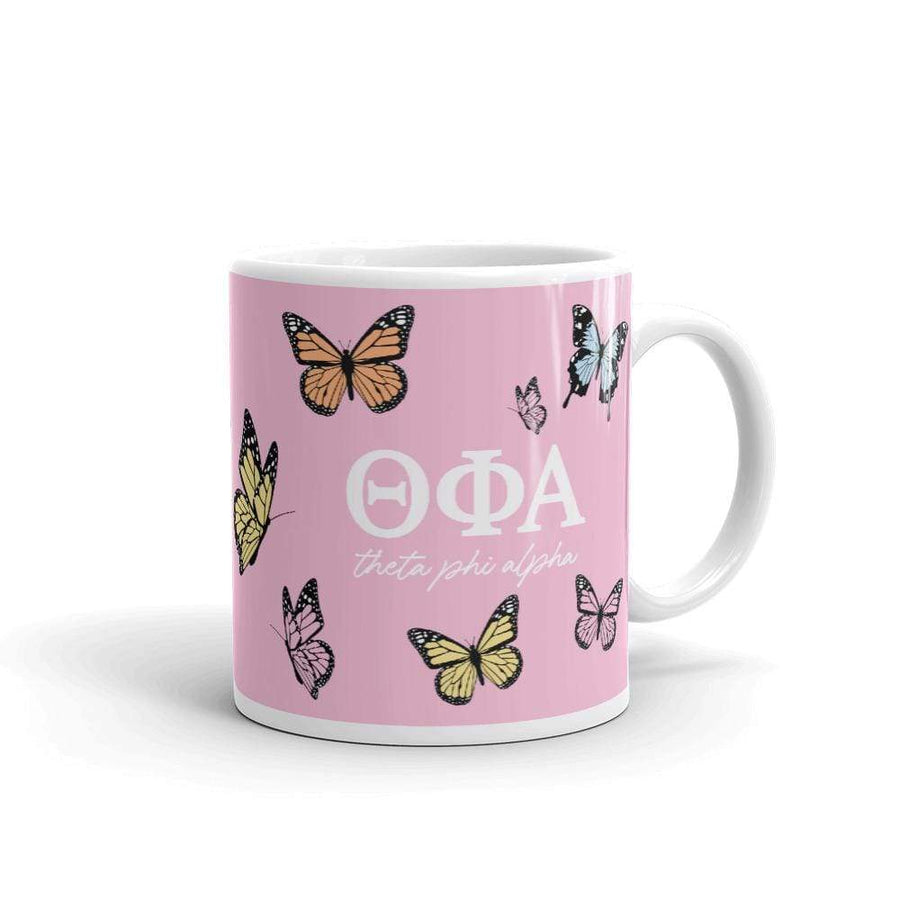 Ali & Ariel Butterfly Mug (available for multiple organizations!) Theta Phi Alpha / 11 oz