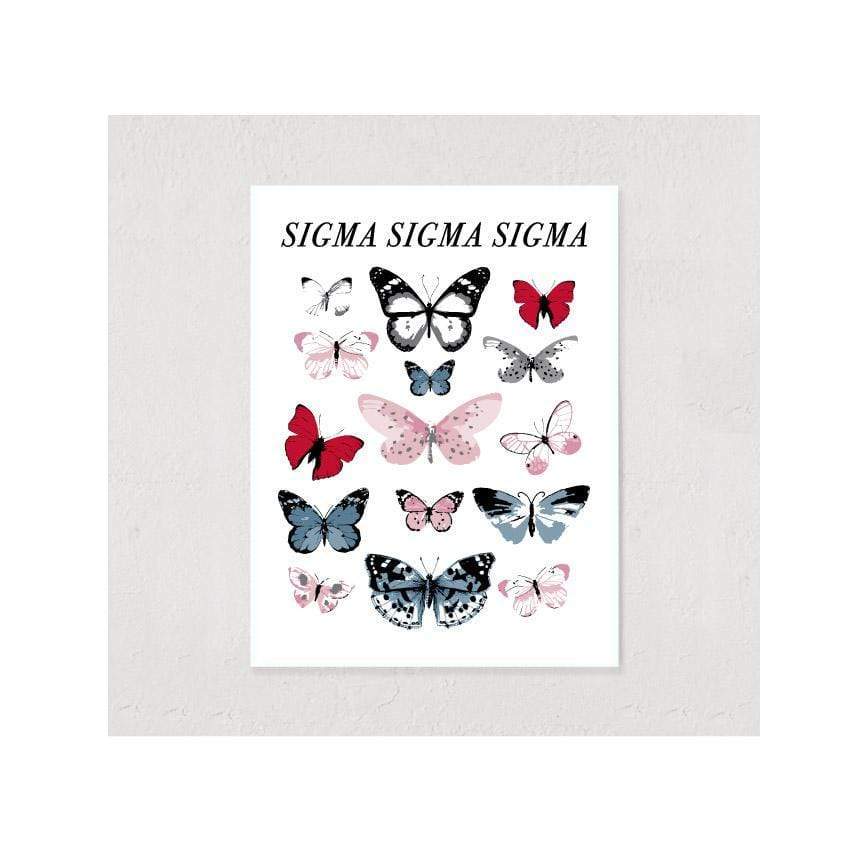 Ali & Ariel Butterfly Wonderland Art Print Sigma Sigma Sigma / 12x16