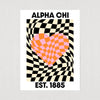 Ali & Ariel Checkered Heart Art Print