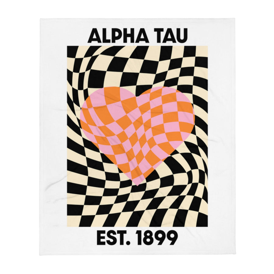 Ali & Ariel Checkered Heart Blanket <br> (available for all organizations!)