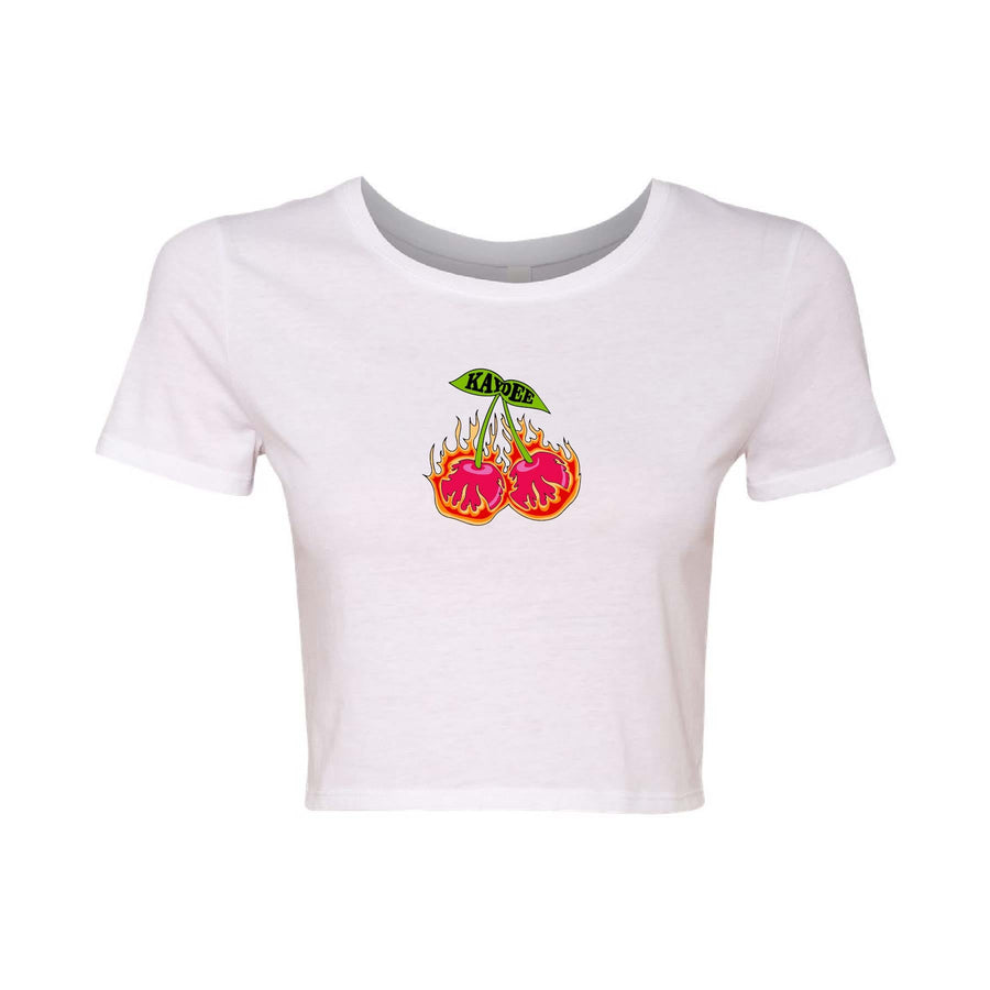 Ali & Ariel Cherry Baby Tee Cropped (available for some orgs)