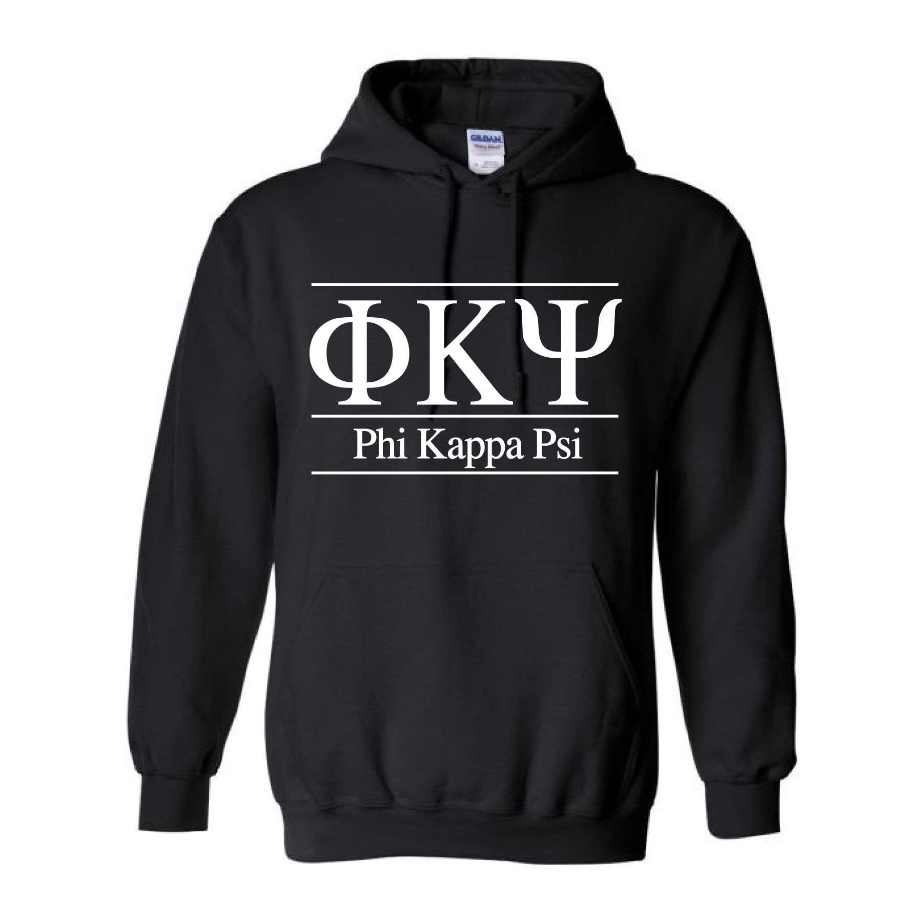 Ali & Ariel Classic Letters Hoodie in Black <br> (available for all fraternities)