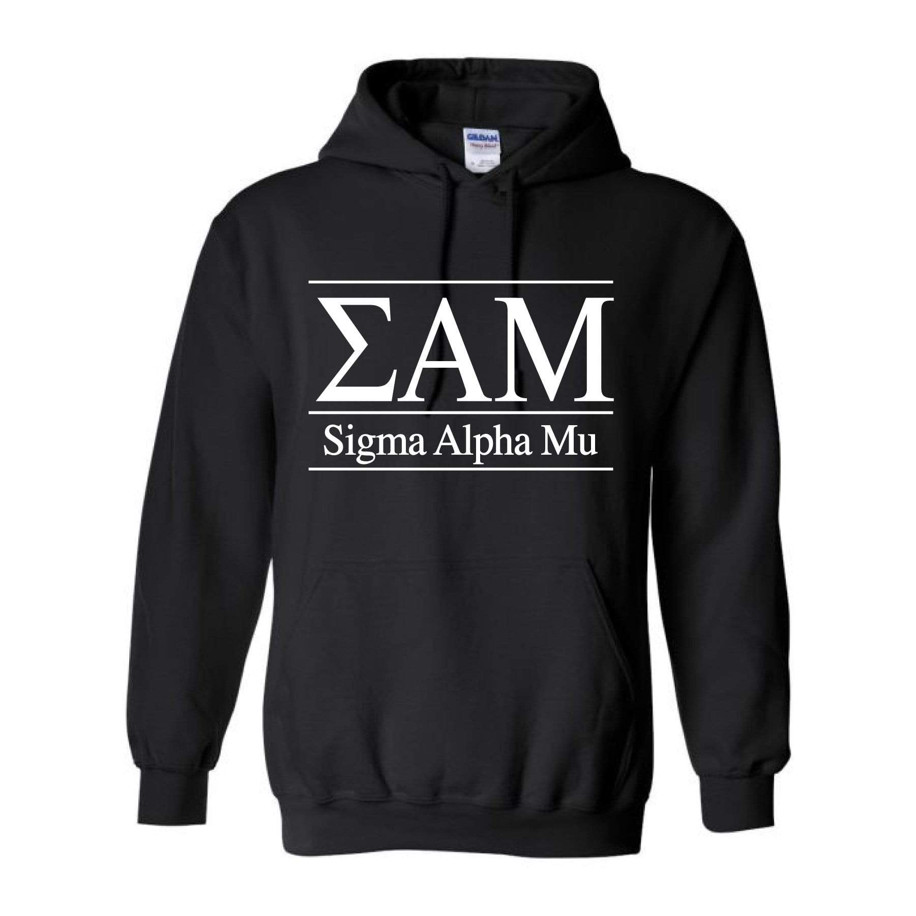Ali & Ariel Classic Letters Hoodie in Black <br> (available for all fraternities)