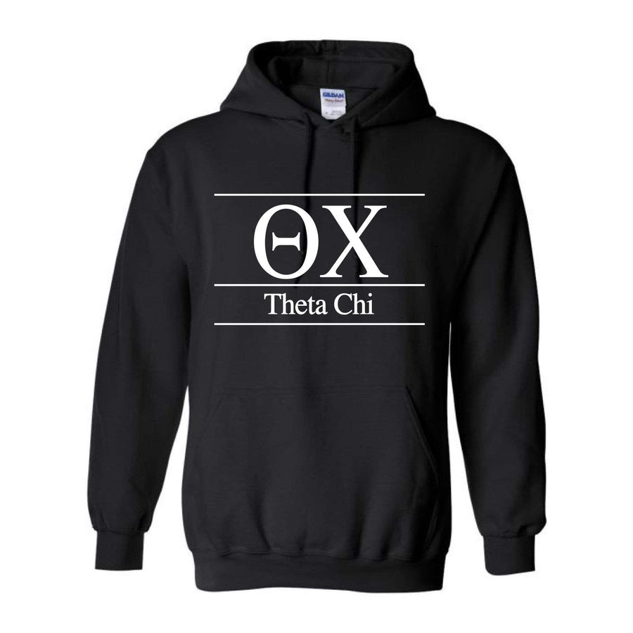 Ali & Ariel Classic Letters Hoodie in Black <br> (available for all fraternities)