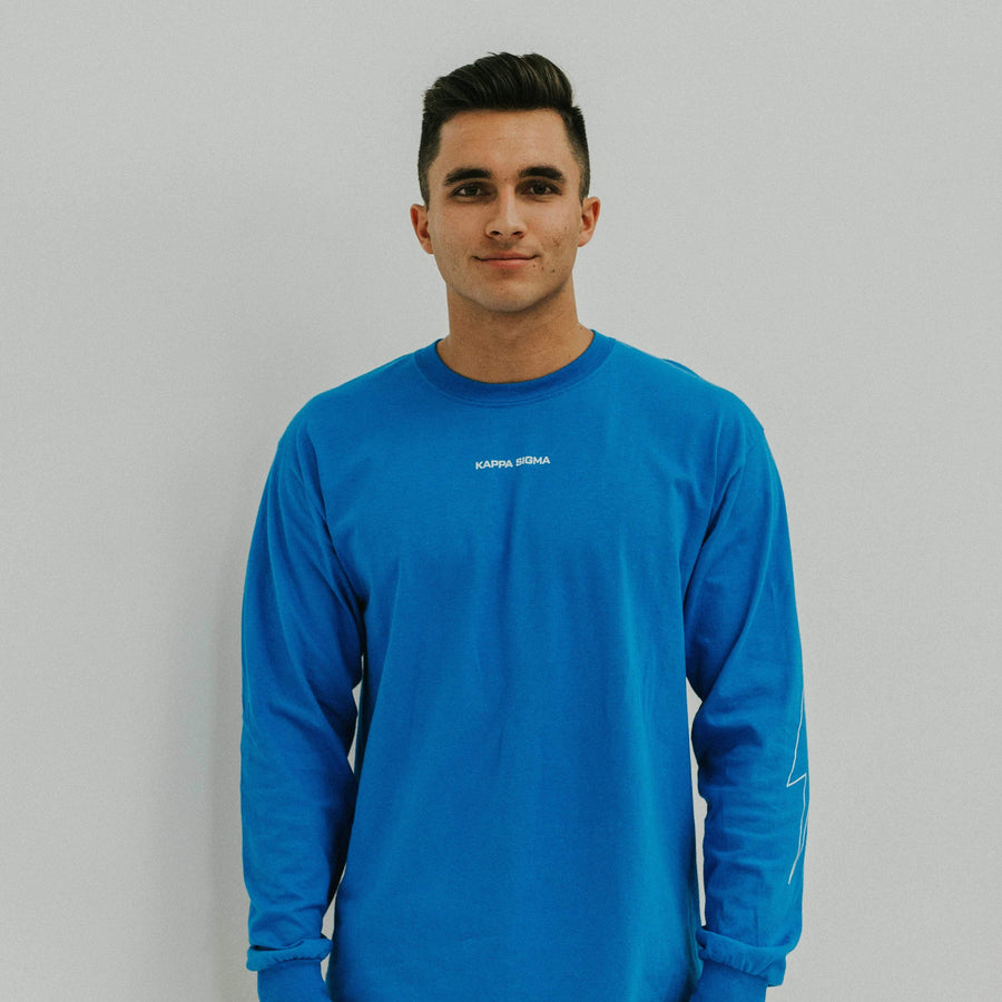 Cobalt Bolt Long Sleeve <br> (available for all fraternities!)