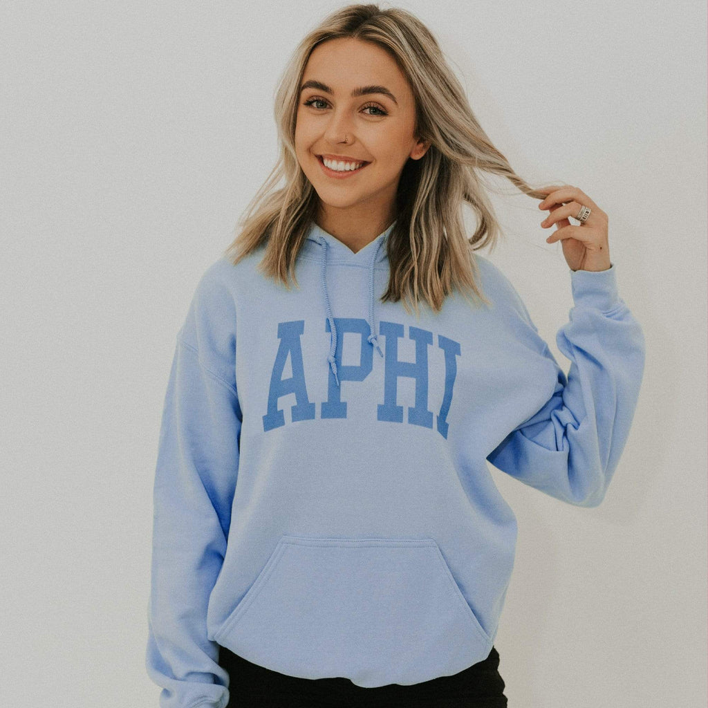 Ali & Ariel Collegiate Baby Blue Hoodie <br> (available for all organizations!)