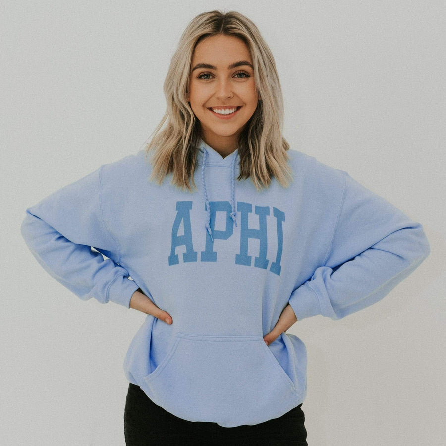 Ali & Ariel Collegiate Baby Blue Hoodie <br> (available for all organizations!)