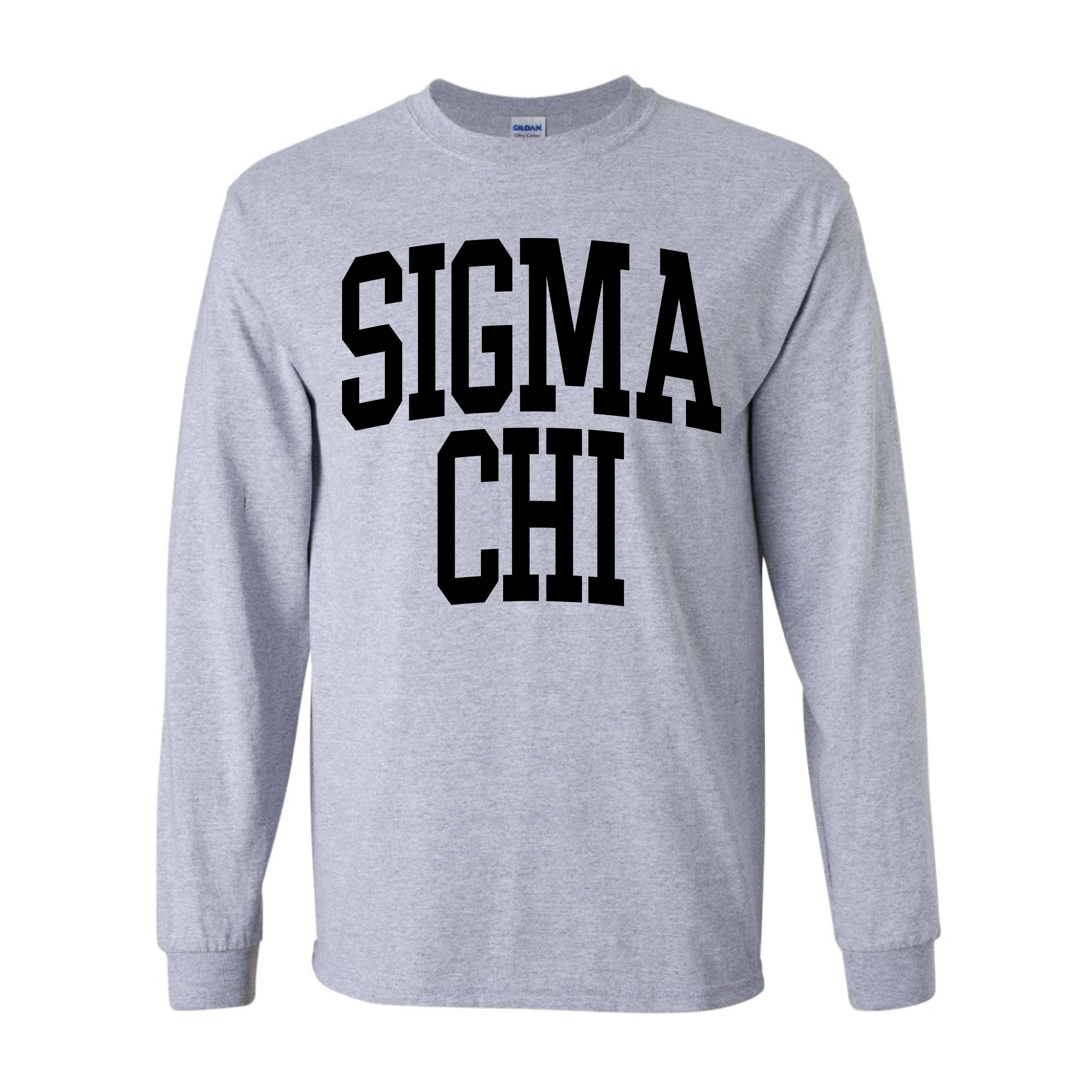 Collegiate Heather Long Sleeve <br> (available for all fraternities!)