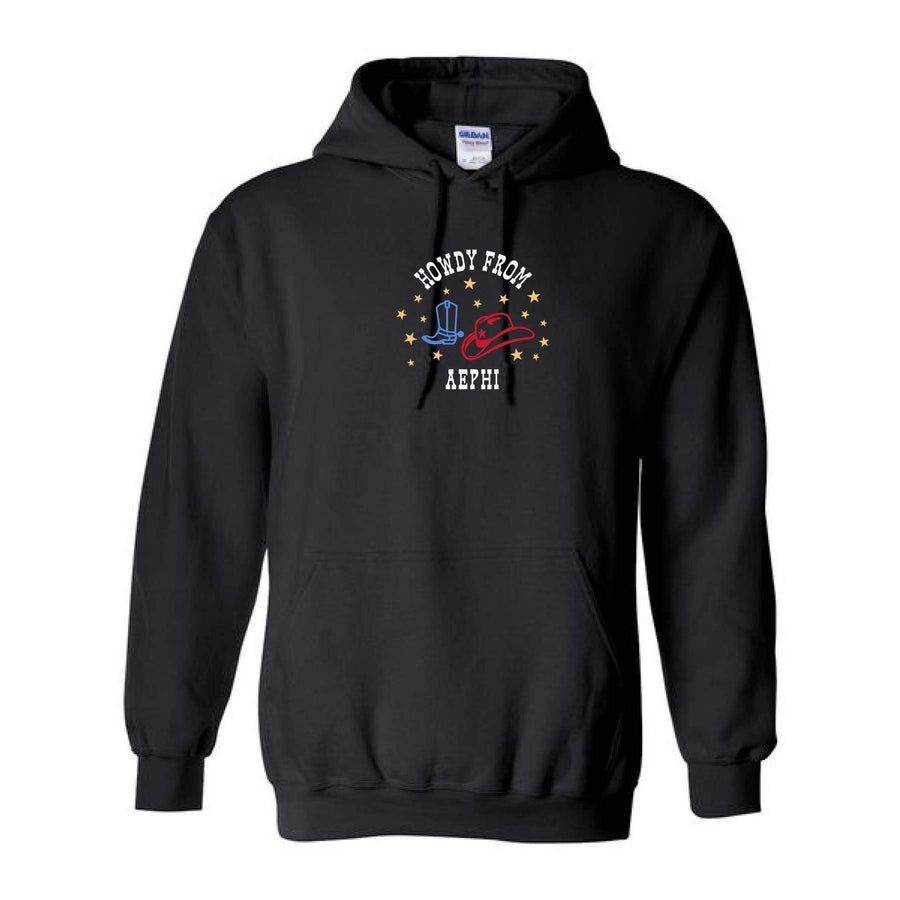 Ali & Ariel Cowgirl Embroidered Hoodie <br> (sororities A-D)