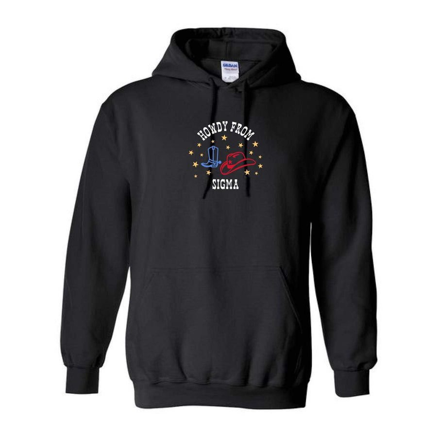 Ali & Ariel Cowgirl Embroidered Hoodie <br> (sororities G-Z)