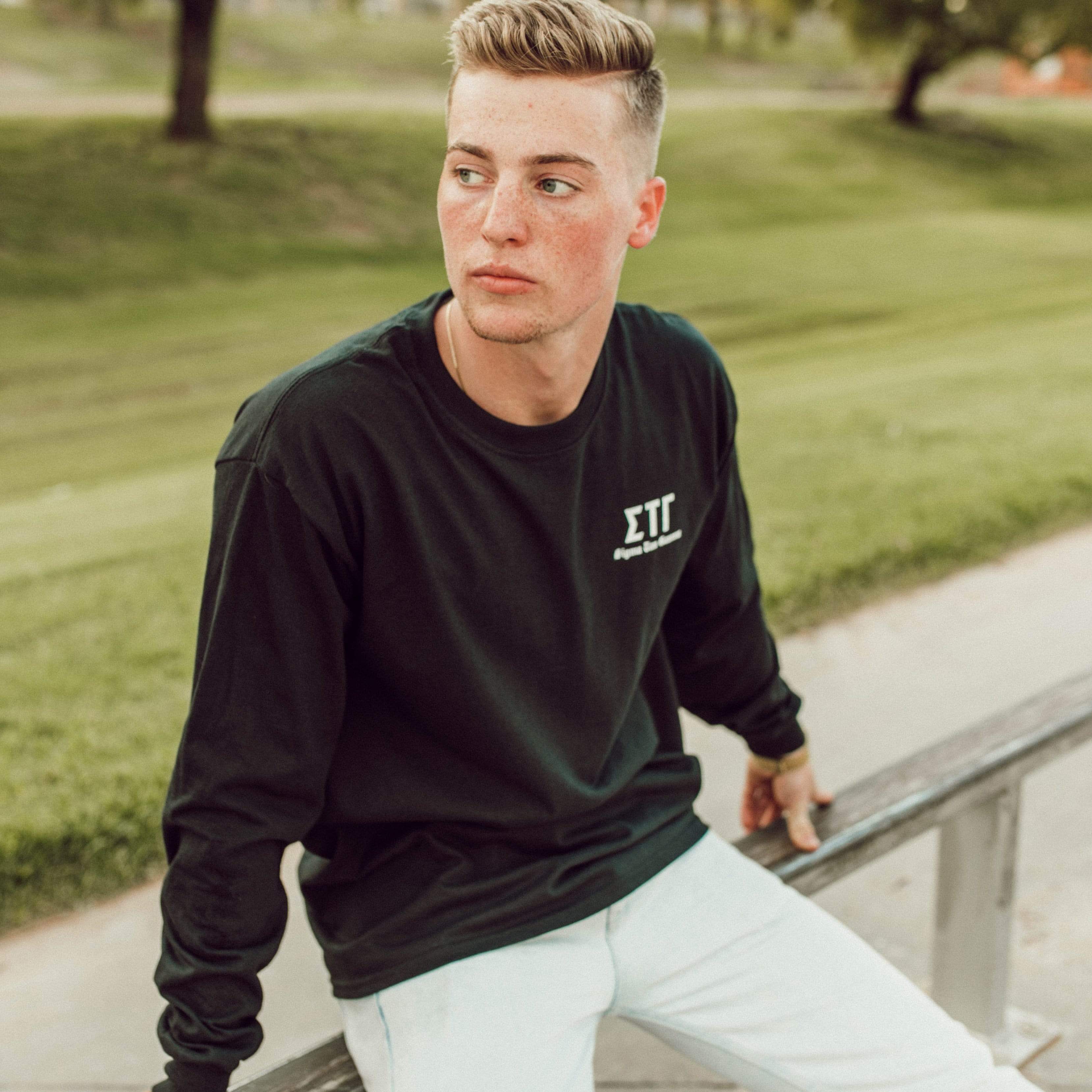 Crest Long Sleeve Tee <br> (available for fraternities)