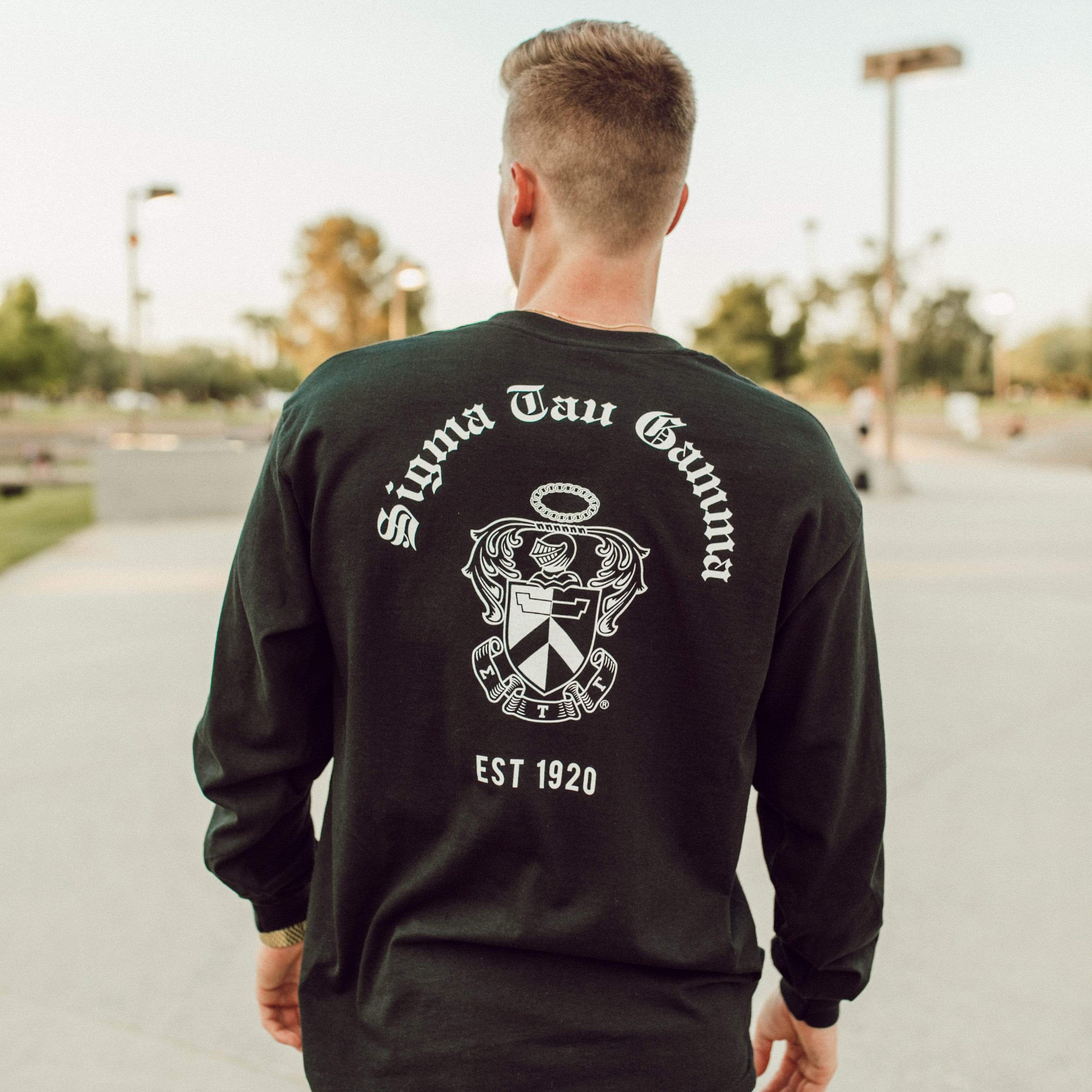 Crest Long Sleeve Tee <br> (available for fraternities)