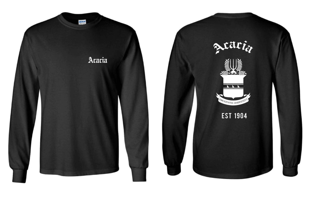 Crest Long Sleeve Tee <br> (available for fraternities)