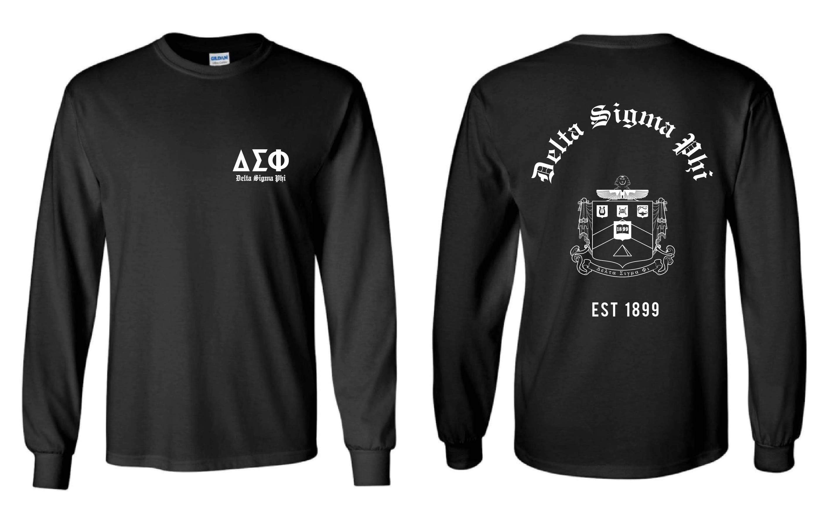 Crest Long Sleeve Tee <br> (available for fraternities)