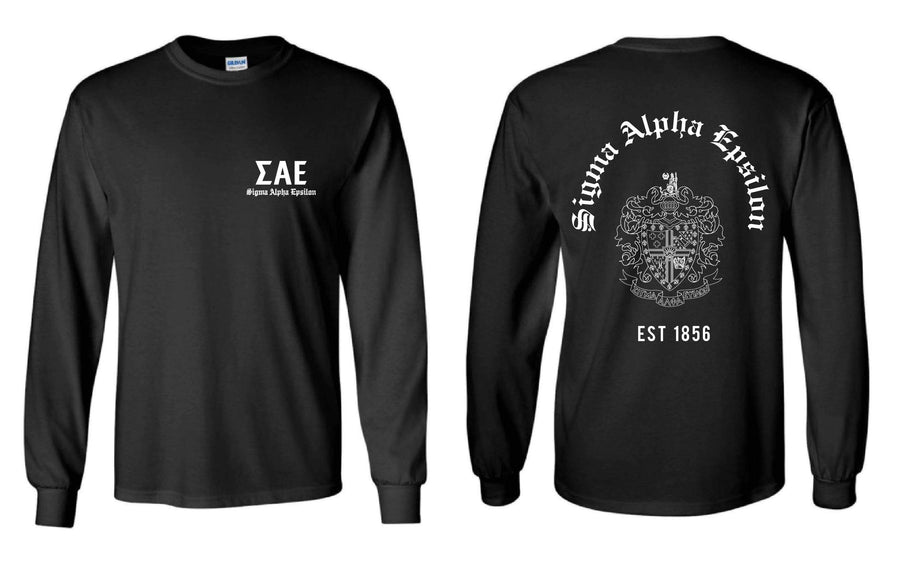 Crest Long Sleeve Tee <br> (available for fraternities)
