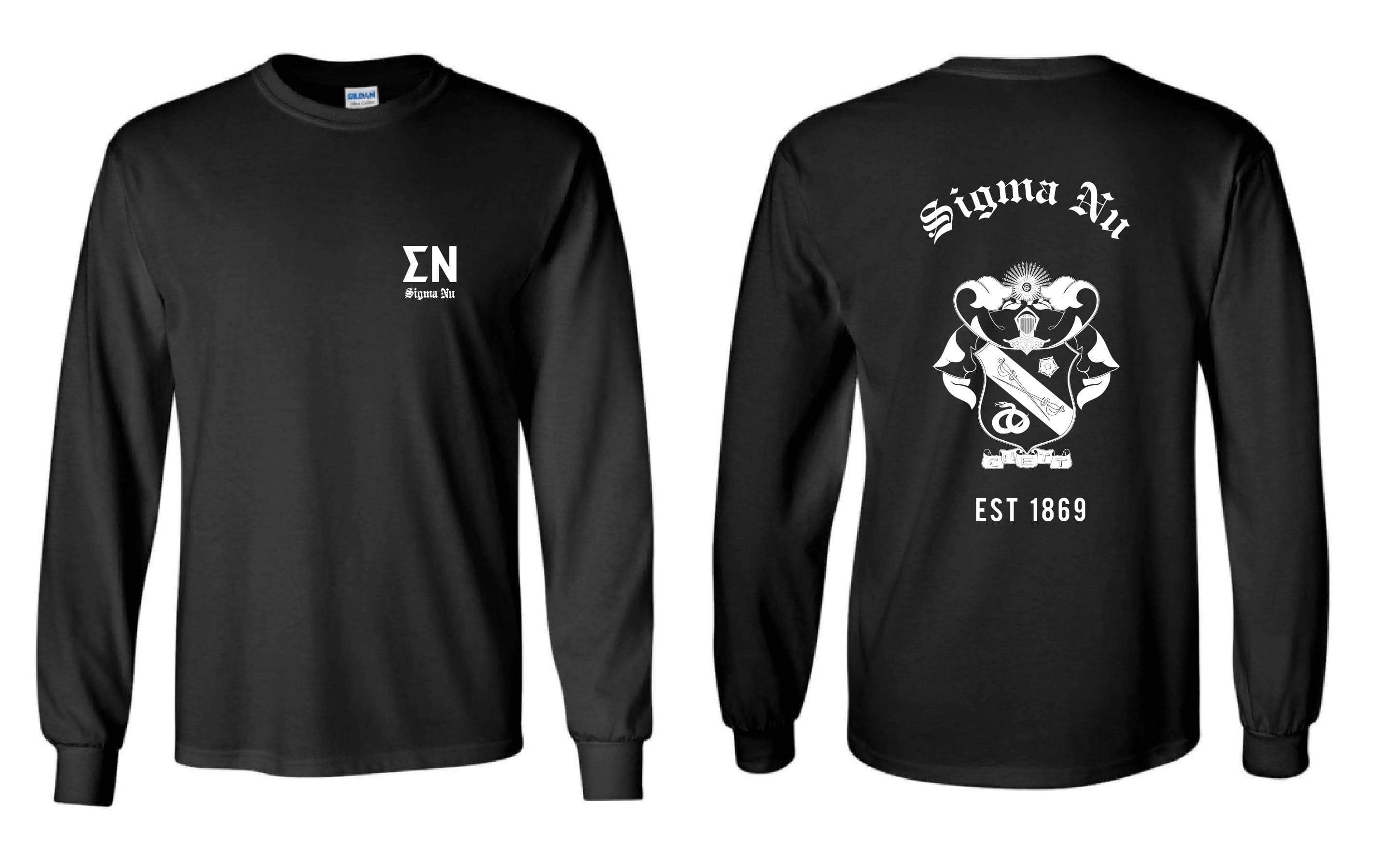 Crest Long Sleeve Tee <br> (available for fraternities)