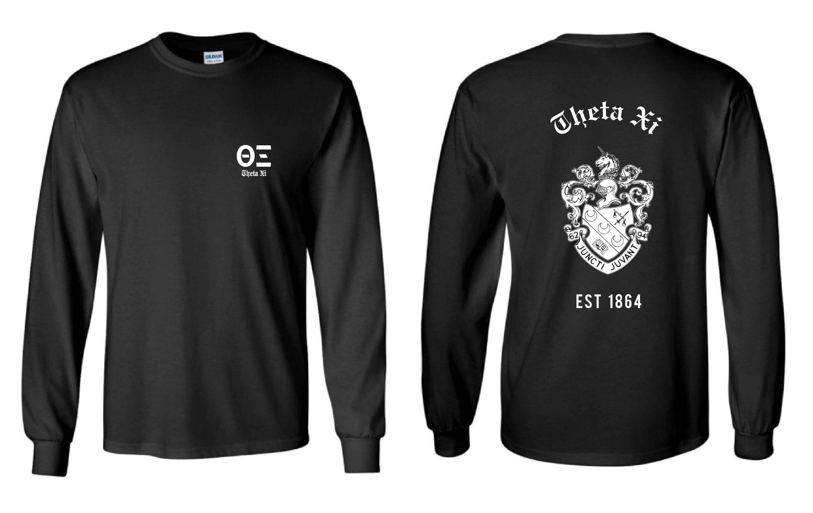Crest Long Sleeve Tee <br> (available for fraternities)