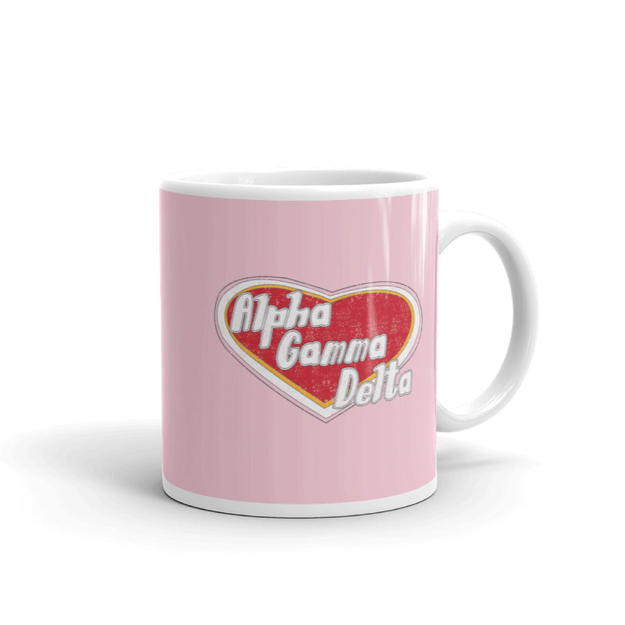 Ali & Ariel Cupid Mug (available for multiple organizations!) Alpha Gamma Delta / 11 oz