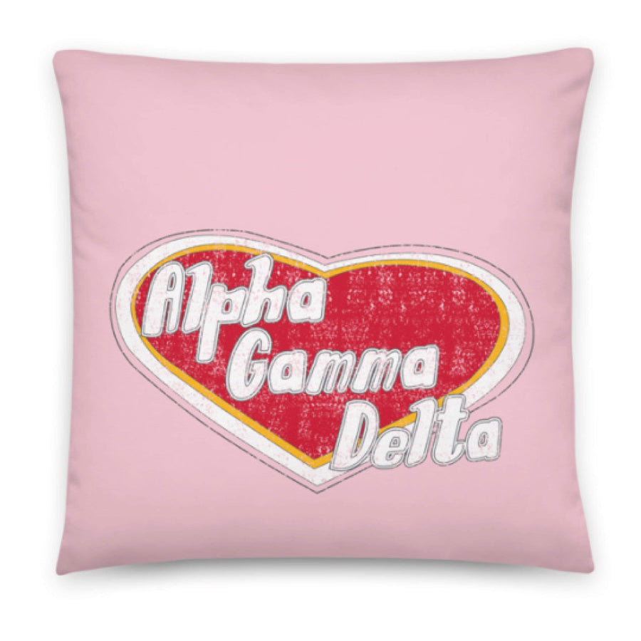 Ali & Ariel Cupid Pillow <br> (available for multiple sororities) Alpha Gamma Delta