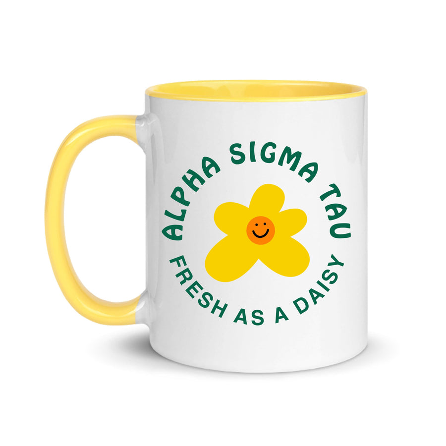 Ali & Ariel Daisy Mug (available for all organizations!) Alpha Sigma Tau / 11 oz