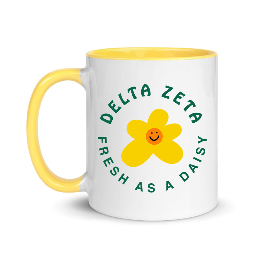 Ali & Ariel Daisy Mug (available for all organizations!) Delta Zeta / 11 oz