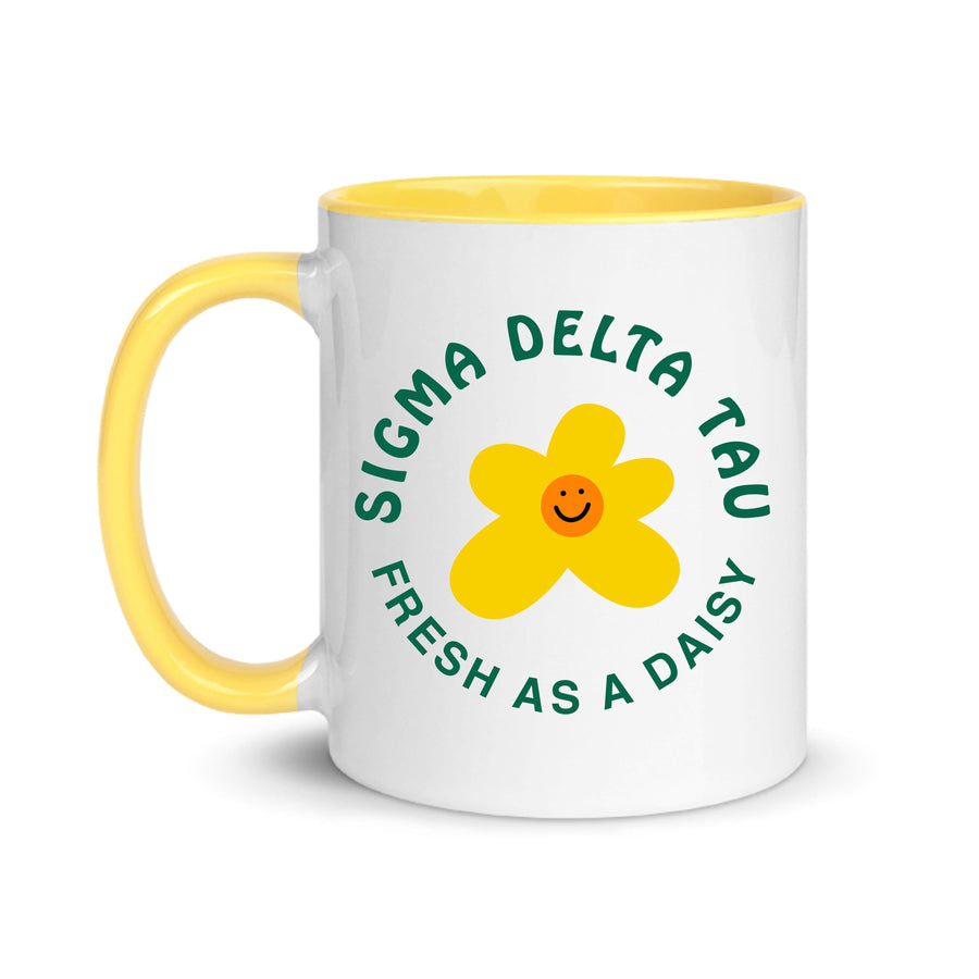 Ali & Ariel Daisy Mug (available for all organizations!) Sigma Delta Tau / 11 oz