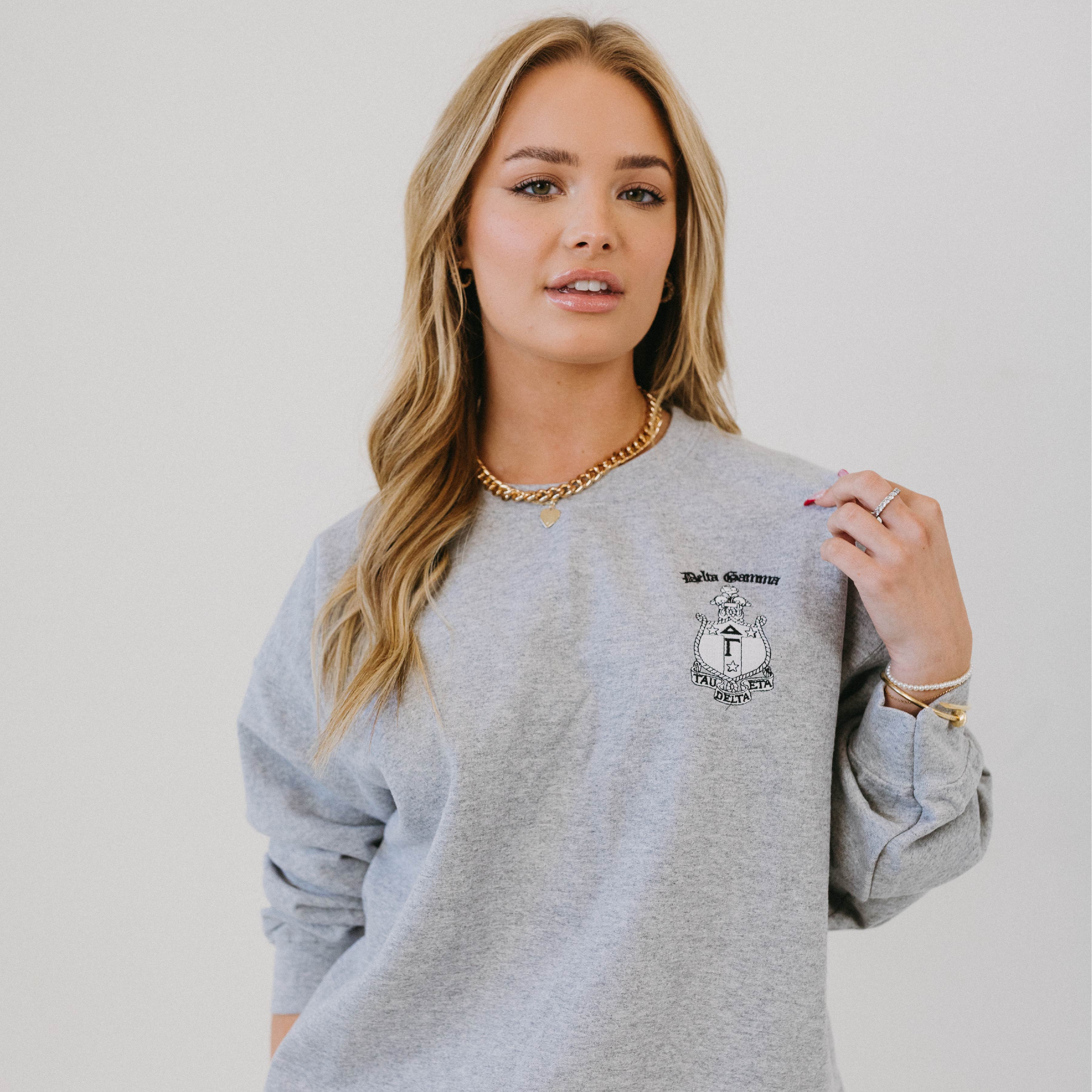Ali & Ariel Embroidered Crest Fleece <br> (sororities A-D)